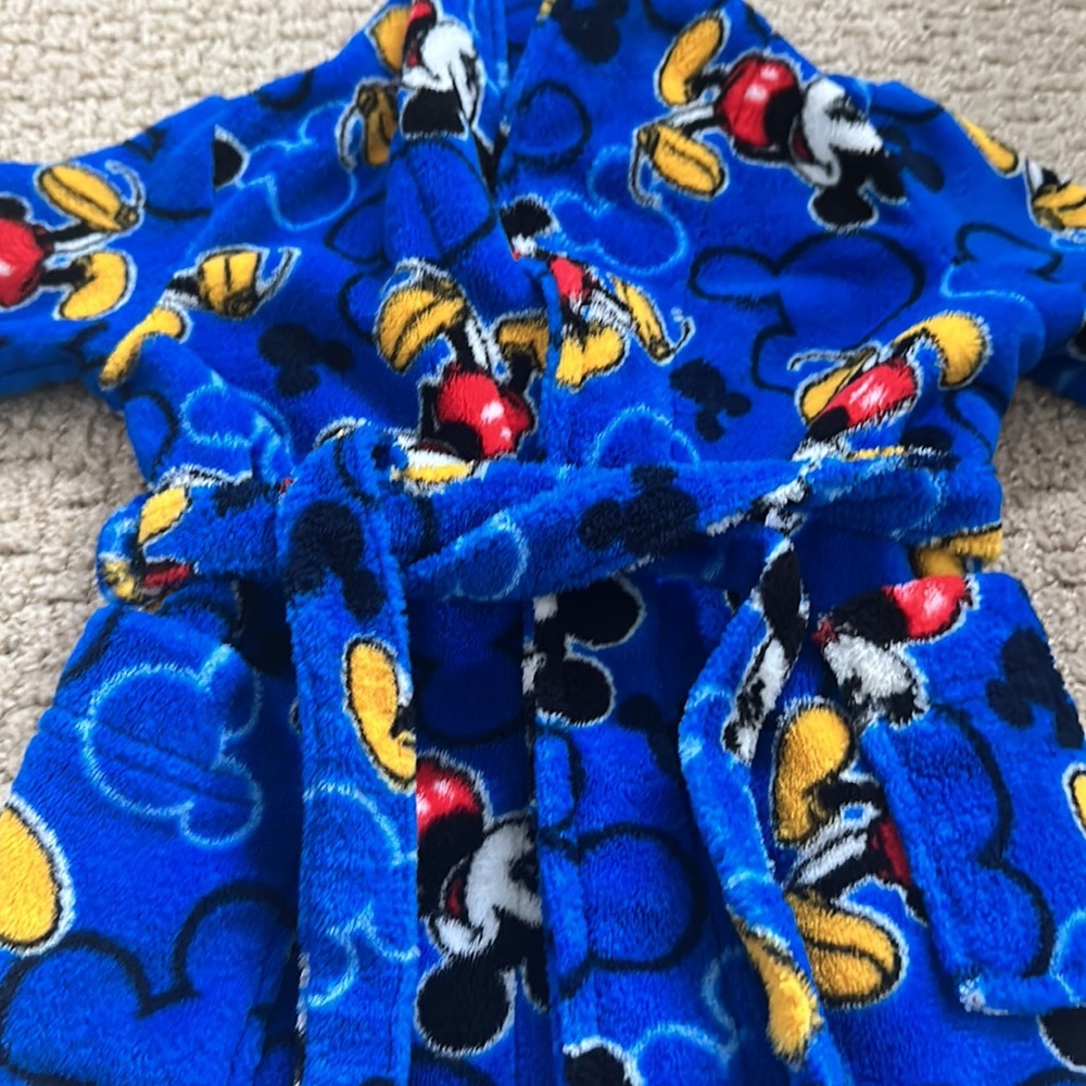 2T Disney Mickey Mouse Robe - Picture 2 of 3
